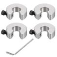thumbnail image 1 of SBR12 Linear Rail Shaft Stop Collars with a Nickel Flat Head Wrench 4pcs, 1 of 6