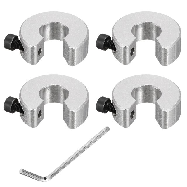 SBR12 Linear Rail Shaft Stop Collars with a Nickel Flat Head Wrench 4pcs