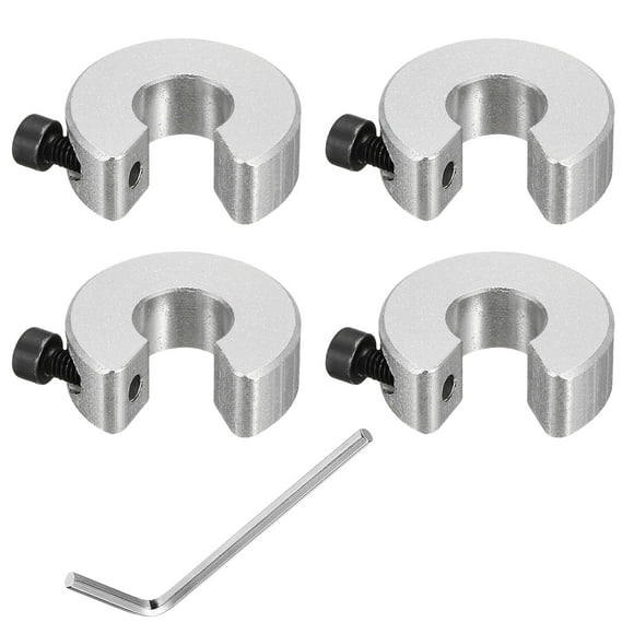 SBR12 Linear Rail Shaft Stop Collars with a Nickel Flat Head Wrench 4pcs