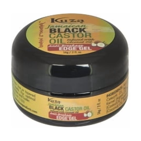 Kuza Huile de Ricin Noire Jamaïcaine GEL Bord Anti-Casse 2oz