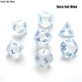 thumbnail image 3 of Juego de dados poliédricos con purpurina iridiscente, D4, D6, D8, D10, D %, D12, D20, juego de mesa, 3 of 4