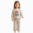 thumbnail image 3 of HFHAPW Toddler Kids Girls Clothes Outfits Long Sleeve Pullover Sweatshirt Tops + Pants Set 2Pcs Fall Winter,2-3 Y, 3 of 6