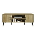thumbnail image 2 of Castle Place Timeless TV Stand Console for TVs up to 65", Light Oak, 2 of 8