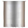 thumbnail image 2 of Brown Grey Sheer Curtains 45 Inches Long, Gray Farmhouse Modern Rustic Light Filering Curtains, Breathable Simi Curtain Privacy Drapes for Kitchen Bathroom Lightweight Small Window Treatment, 2 of 9