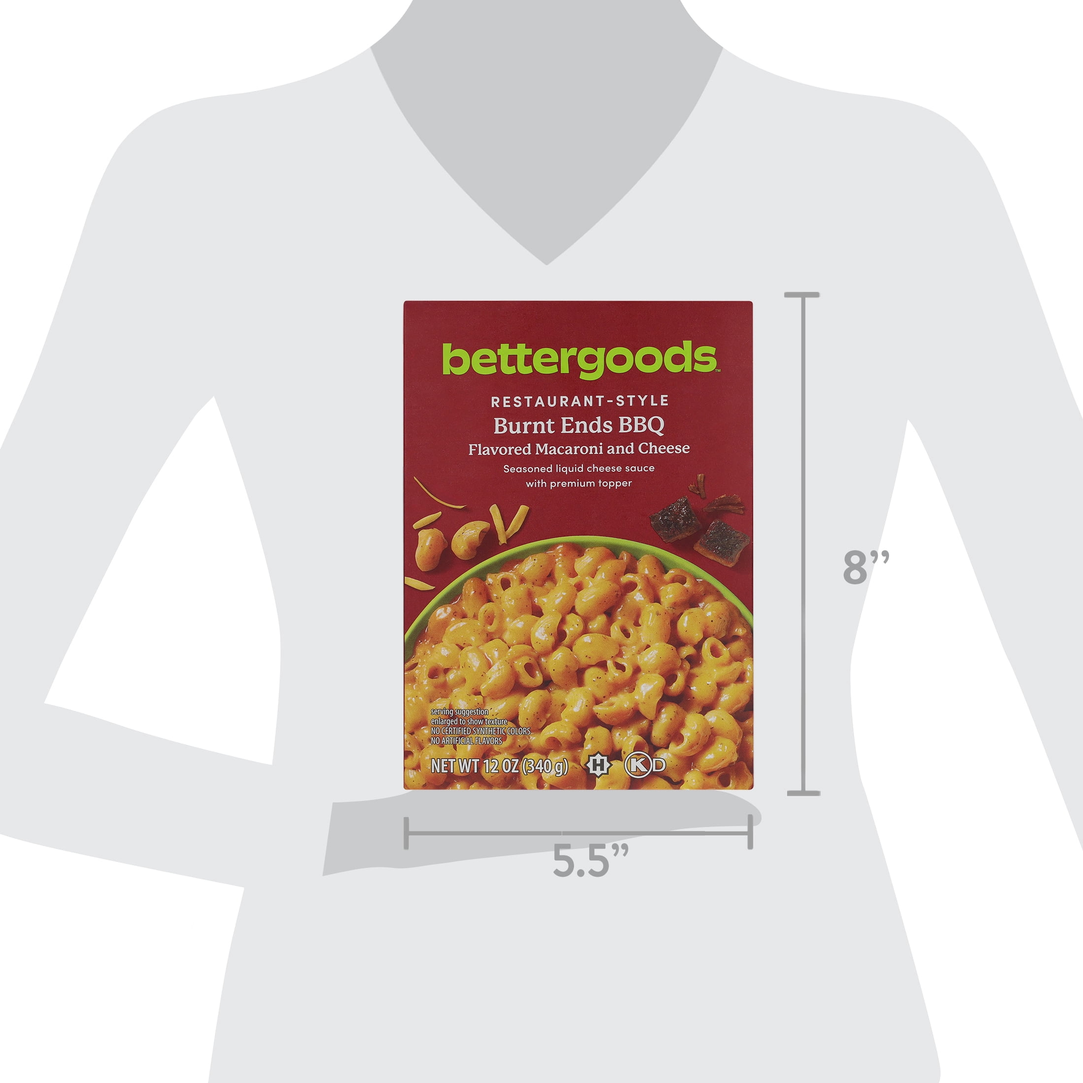 bettergoods Burnt Ends BBQ Flavored Macaroni and Cheese, 12 oz Box