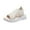White, variant on VerPetridure Sandals for Women Thick Soled Shoes Fish Mouth Casual Net Cloth Sandals Summer Comfortable Sports Knit Sandals Mesh Soft Sole Shoes