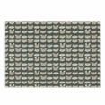 thumbnail image 1 of Woodsy Cutting Board, Pastel Colored Sleeping Animal Heads in Stripes Dots and Dashes, Decorative Tempered Glass Cutting and Serving Board, in 3 Sizes, by Ambesonne, 1 of 2