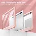 thumbnail image 3 of Fintie Hybrid Slim Case for Samsung Galaxy Tab S8/Tab S7 11 inch (Model SM-X700/X706/T870/T875/T878) with S Pen Holder, Shockproof Cover with Clear Transparent Back Shell, Auto Wake/Sleep, Rose Gold, 3 of 9