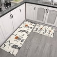 thumbnail image 2 of Halloween Dancing Skeletons Kitchen Rugs Sets Of 2,Anti Fatigue Kitchen Mat Rugs Non Slip Washable,Decorative Kitchen Floor Mats for Kitchen,Sink,Laundry,17"x30"+17"x47", 2 of 7
