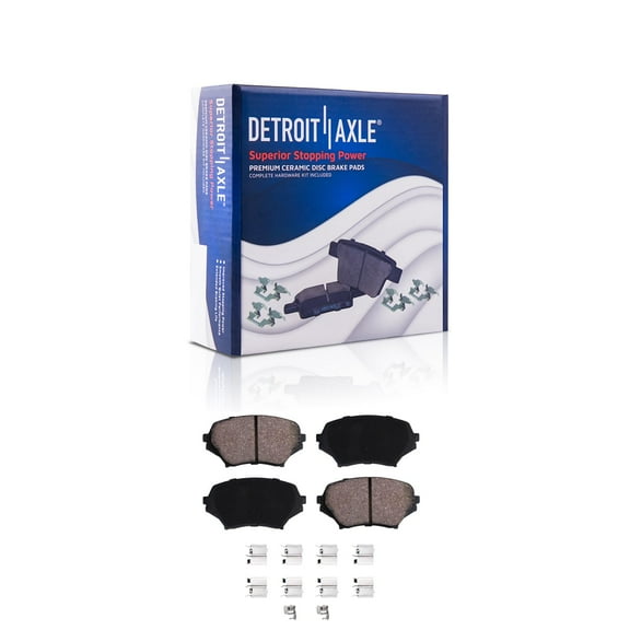 Detroit Axle - Front Ceramic Brake Pads Replacement for 2006-2010 2011 2012 2013 2014 2015 Mazda MX-5 Miata - 2pc Set