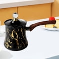 thumbnail image 2 of Cafetera turca de acero inoxidable con boquilla antiderrames para cocina casera 750 ml, 2 of 9