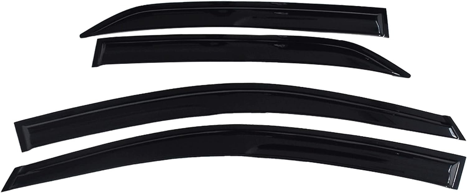 Genrics 4PC Smoke Window Vent Visor Rain Guard Deflector Replacement for Toyota Corolla 2009 2010 2011 2012 2013