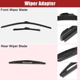 thumbnail image 5 of Unique Bargains 3 Pcs 26" 13" 12" Front Rear Windshield Wiper Blade Set Fit for Hyundai Santa with J / U Hook Black, 5 of 6