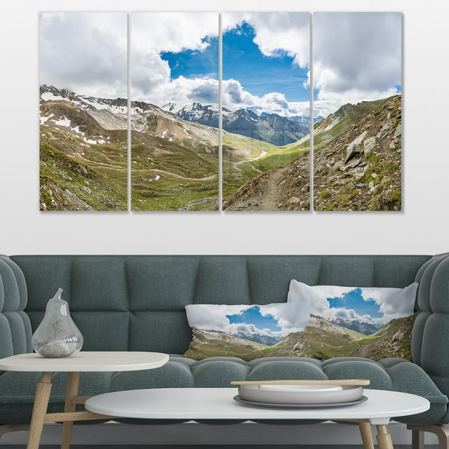 Valley with Opening in Sky - Landscape Canvas Art Print