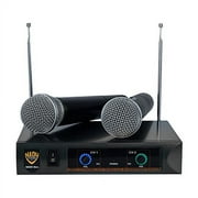 Nady DKW DUO HT P/R VHF Dual Wireless Handheld Microphone System includes 2 AC