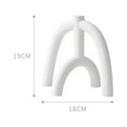thumbnail image 4 of Ceramic Candleholder Wedding Home Table Flower Taper Taper Candle Candle Holder Candlesticks 19cx18cm, 4 of 9