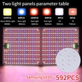 thumbnail image 6 of TUOY  1200W Grow Lights Panel Full Spectrum for Indoor Plants Red Blue Spectrum Plant Light 3 Light Modes with 306/612 LED for Hydroponics Greenhouse, 6 of 12