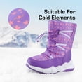 thumbnail image 3 of BURUDANI Kids Girls Boys Insulated Waterproof Winter Warm Snow Boots (Toddler/Little Kid), 3 of 6
