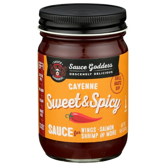 Sauce Goddess Sweet & Spicy Sauce 14.6 oz (Pack of 6)