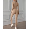 thumbnail image 2 of Conjunto De Ropa Deportiva De Yoga, Conjunto De Entrenamiento De Moda Para Mujer Cremallera De Cintura Alta De Manga Larga Para Atletas Para Gimnasio ANGGREK No, 2 of 6