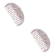 thumbnail image 4 of Minnieouse Peine geométrico ligero y compacto para una cómoda experiencia de peinado y fácil de llevar Peine de tablero de acetato gris gris 2Conjunto, 4 of 6