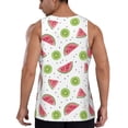 thumbnail image 3 of Fotbe Watermelon And Kiwi Pattern Men's Quick Dry Workout Tank Top Gym Muscle Tee Fitness Bodybuilding Sleeveless T Shirt Breathable Workout Shirt-Medium, 3 of 9