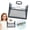 Black, variant on Clear File Folder,1 Pcs Portable Handheld Document Bag,Sturdy A4 Size Briefcase with Handle,Transparent File Case Tote for Documents,Art Portfolio,Folders & Office Supplies (Black)