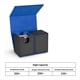 thumbnail image 2 of Caja de Baraja de Cartas, Caja de Cartas Premium con Bandeja para Dados Abatible, Caja de Almacenamiento para Cartas de Juegos Deportivos Negro+Azul, 2 of 6