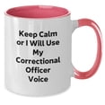 thumbnail image 2 of Correctional Officer Gifts Unique - Funny Two Tone Coffee Mug for Correctional Officers, Correctional Officer Humor, Christmas Unique Gifts from Friends or Family, 2 of 4
