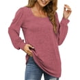 thumbnail image 3 of Rosvigor Blouses for Women Long Sleeve Shirts Casual Loose Tunic Fall Winter Tops, 3 of 9