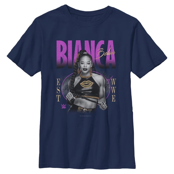 Boys WWE Gold Bianca Belair T Shirt