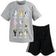 thumbnail image 1 of Conjunto de camiseta Bluey Bingo y pantalones cortos de malla para niños 2T, 1 of 8