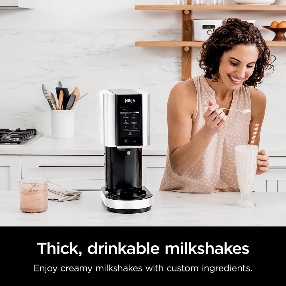 Ninja CREAMi 7-in-1 Ice Cream Maker, White (NC301) - Walmart.com