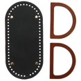 thumbnail image 1 of Bag Handles with PU Base DIY Knitting Craft Accessories for Handmade Handbags, Clutches, and Birthday Gifts for Craft Lovers, 1 of 3