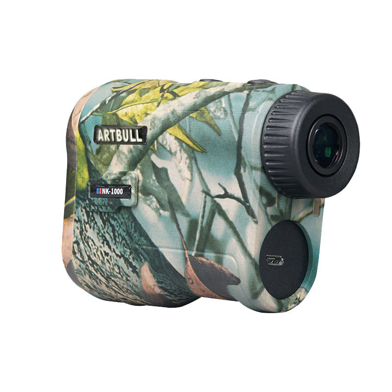 Camouflage Golf Range Finder - 1000m Hunting Laser Distance Meter with Slope Calculation, Rechargeable Telescope for Golfing & Archery, Waterproof & Portable