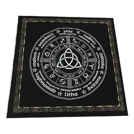 

Dasbsug 49x49cm Tarot Card Tablecloth Flannel Geometric Figure Divination Altar Card Pad