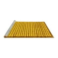 thumbnail image 2 of Ahgly Company Machine Washable Indoor Rectangle Checkered Yellow Modern Area Rugs, 2' x 3', 2 of 4