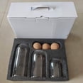 thumbnail image 1 of Set of Round Clear Lead-Free Glass Storage Jars with Soft Wood Cork Lids - Ideal for Tea, Spices, and Pantry Items - Durable Airtight Containers in Small, Medium & Large Sizes (White Box Packaging), 1 of 6