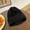 black, variant on Plush Knitted Hat Female Autumn And Winter Pink Korean Version Warm Wild Wool Hat Japanese Big Head Circumference Small Face