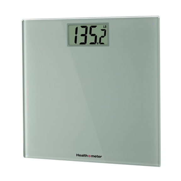 Health o meter High-Capacity Compact Digital Bathroom Scale, 500 lb. Capacity, Glass