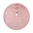 thumbnail image 1 of Holiday time Pink Fur Tree Skirt,48 inch,pink colour, 1 of 4
