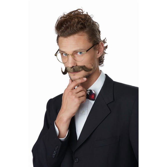 California Costumes The Handlebar Moustache Brown Halloween Costume Facial Hair