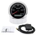 thumbnail image 1 of Marine Boat 120kmh Gps Speedometer 85mm Universal Waterproof Odometer With Gps Antenna 12/24v 85mm Holder Sliver, 1 of 1