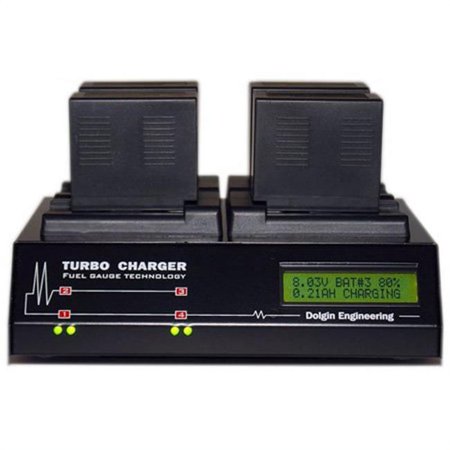 UPC: 0609385864209 | Dolgin Engineering DOLG-TC400-PAN Four Position Battery Charger for Panasonic CGP Series Batteries