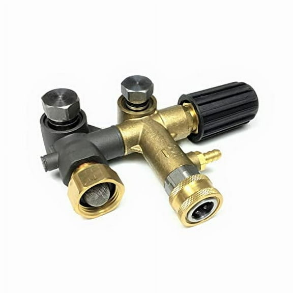 Unloader Adjustable Pull to Align For Honda GX340 11HP GX390 13HP 1" Shaft 4000 PSI For Devilblis EXHP3640 For Annovi Reverberi RKV4G36 Pressure Washer Pump Max. Flow 6.6 GPM