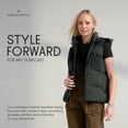 thumbnail image 6 of MERCER+METTLE Women's Puffy Vest | Hooded Puffer Vest for Women, Water Repellent, Breathable, Lightweight Insulation - Birch 3XL, 6 of 7