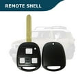 thumbnail image 3 of AKS KEYS Replacement for Toyota Remote Case Shell 3 Buttons - TR47 - Compatible with 2008 - 2014 FJ Cruiser and 1998 - 2007 Land Cruiser. Shell Only, Electronic Board not Included (2), 3 of 4