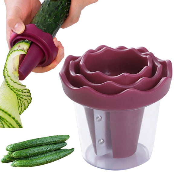 Vegetable Curler Spiral, 2.95 inch ABS Vegetable Fruit Slicer Cutter Grater Twister Peeler Kitchen Gadgets Tools, for Carrot Potato Cucumber Kitchen Prep Gadget