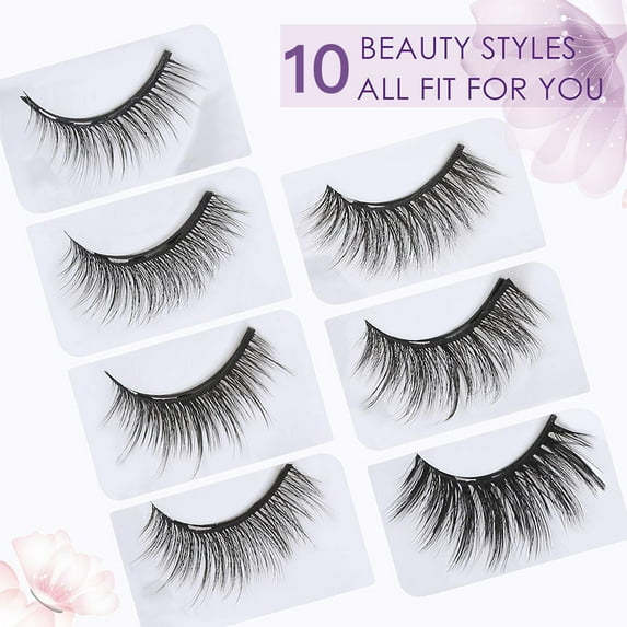 Eyelashes Makeup Natural Long Eyelashes Dramatic Lashes,10 pair