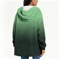 thumbnail image 4 of Turilly Gradual Printing Coats for Women Long Sleeve Hooded Coat Winter Loose Solid Warm Pocket Top Outerwears, 4 of 5